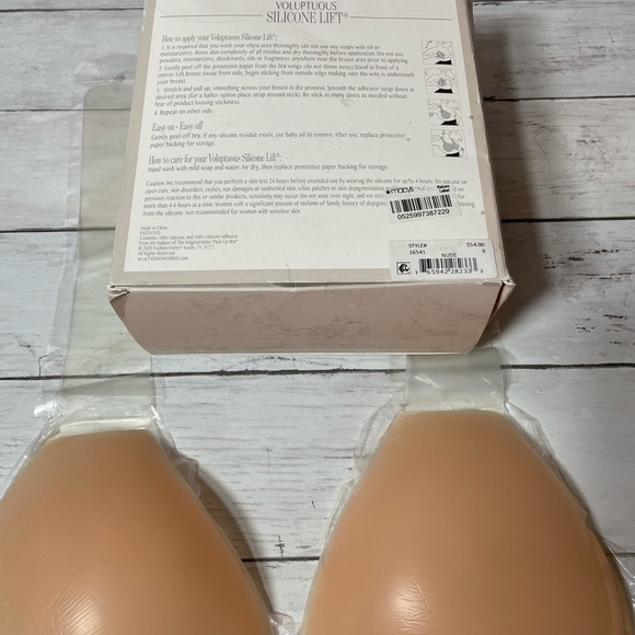 Fashion Forms Voluptuous Silicone Lift Backless Strapless Plunge B DDD - Picture 6 of 15